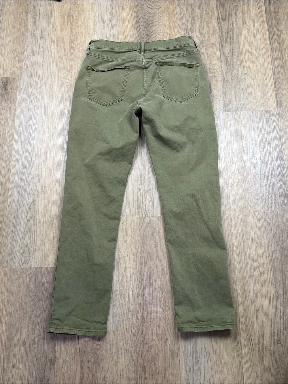 Flint & Tinder Pants Pants Mens size 31x32 Green Chino Classic Straight Fit - Picture 7 of 11